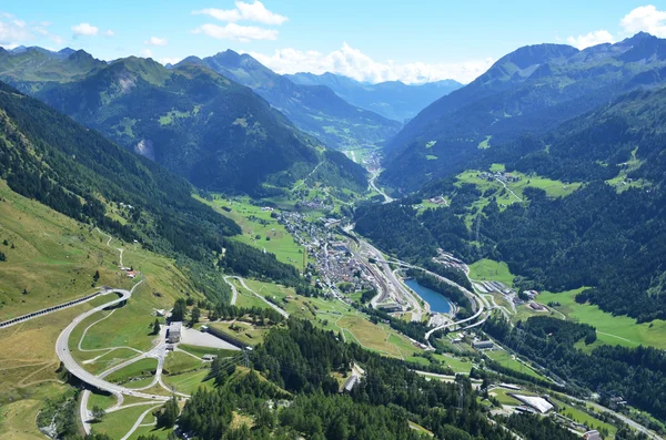 Gotthard pass i Schweiz — Stockfoto