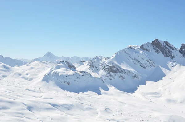 メルヒゼー フルット、スイスの冬 — ストック写真