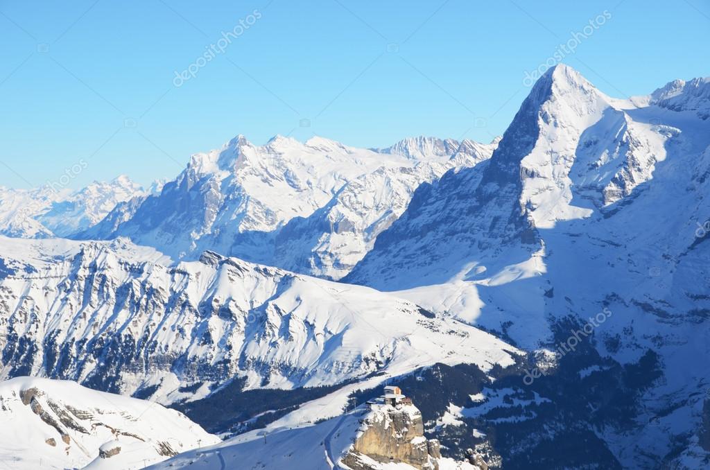 Swiss mountain peaks