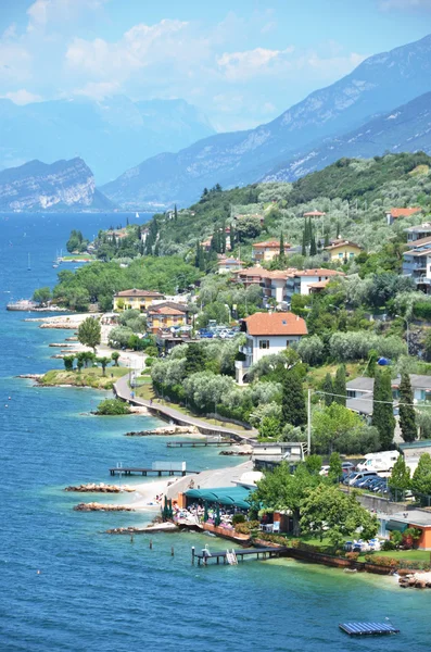 Malcesine  town at lake Garda — Stock Photo, Image