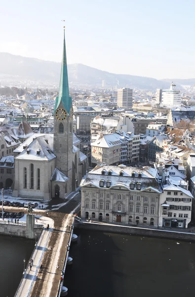 Зимний вид Цюриха — стоковое фото