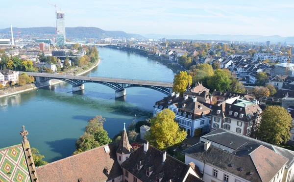 Basel city in der schweiz — Stockfoto