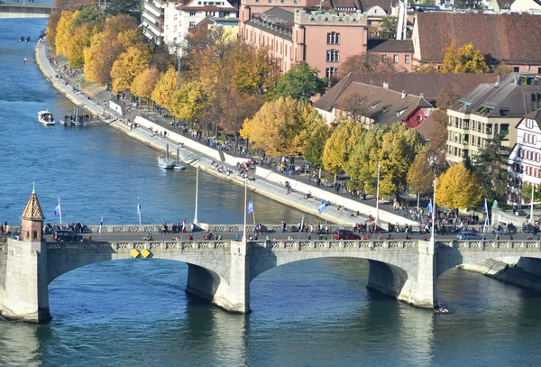 Basel city in der schweiz — Stockfoto