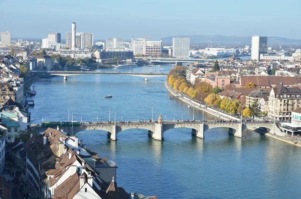 Basel city in der schweiz — Stockfoto