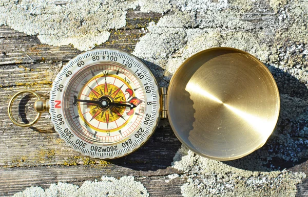 Vintage compass tool — Stock Photo, Image