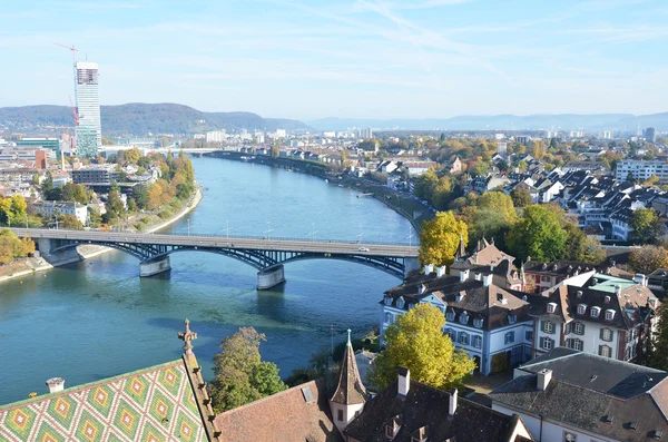 Basel von oben — Stockfoto