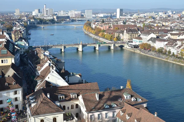 Basel üstten — Stok fotoğraf