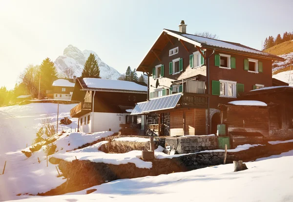 Voorjaar in Braunwald — Stockfoto