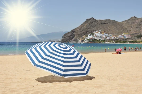 Teresitas playa de la isla de Tenerife. Canarios — Foto de Stock