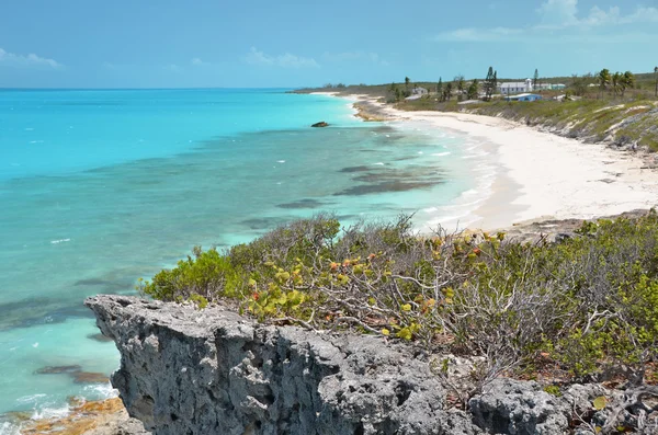 Küste in Little Exuma, Bahamas — Stockfoto