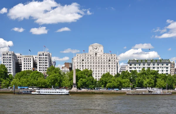 Londra'da thames Nehri boyunca런던 템 즈 강 건너 — Stok fotoğraf