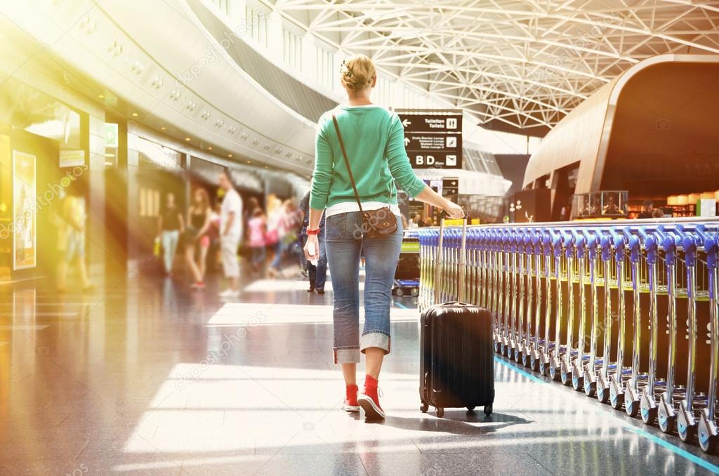 Travel Girl in the airport