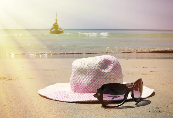 Straw hat on  Phuket island — Stock Photo, Image