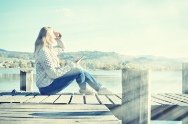 Kız Açık ahşap İskelesi