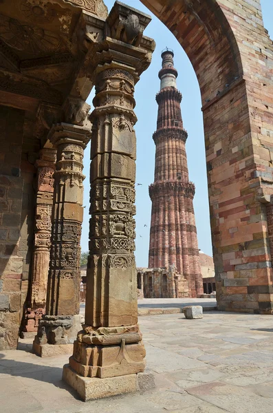 Torre Minar Qutub na Índia — Fotografia de Stock