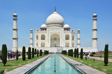 Ancient  Taj Mahal in India clipart
