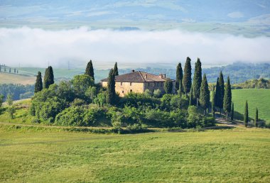 tipik Toskana peyzaj.