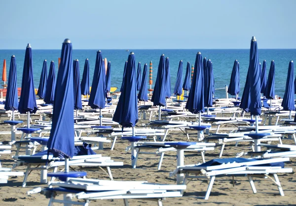 Umbrellas in Marina di Grosetto — Stock Photo, Image
