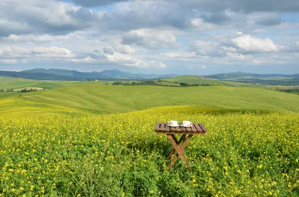 Café et cantuccini en Toscane — Photo