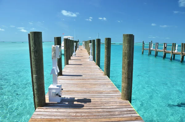 Ostrůvek Staniel yacht club, Bahamy — Stock fotografie