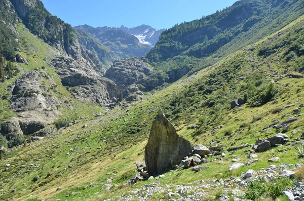 Bergslandskapet nära Trift glacier — Stockfoto