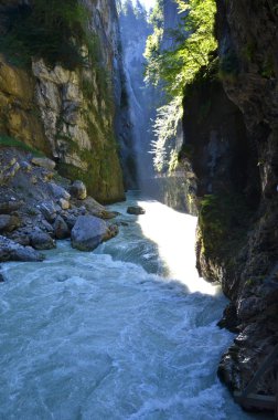 Aare Gorge (Aareschlucht) İsviçre.