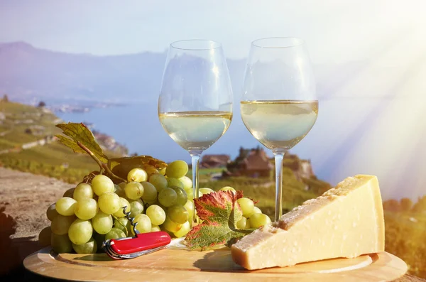 Wine and grapes in  Lavaux — Stock Photo, Image