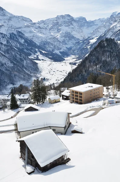 Braunwald, Switzerland at winter — Stock Photo, Image