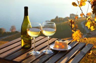 Şarap ve peynir. Lavaux