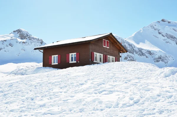 Melchsee-Frutt, Suíça no inverno — Fotografia de Stock