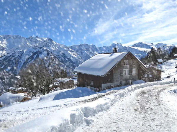 Skigebied Braunwald — Stockfoto