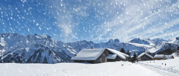 Skigebiet Braunwald — Stockfoto