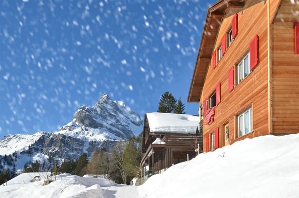 Braunwald, Suiza en invierno —  Fotos de Stock