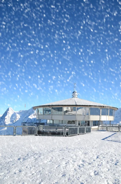 On the top of Schilthorn mountain — Stock Photo, Image