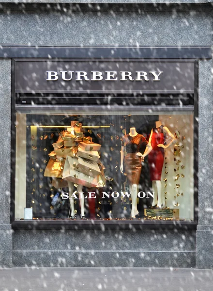 Burberry shop v Curychu Royalty Free Stock Fotografie