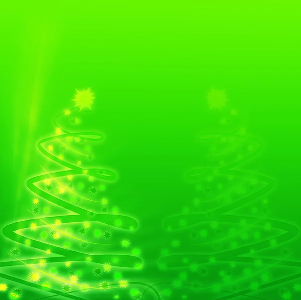 Groene kerstboom — Stockfoto