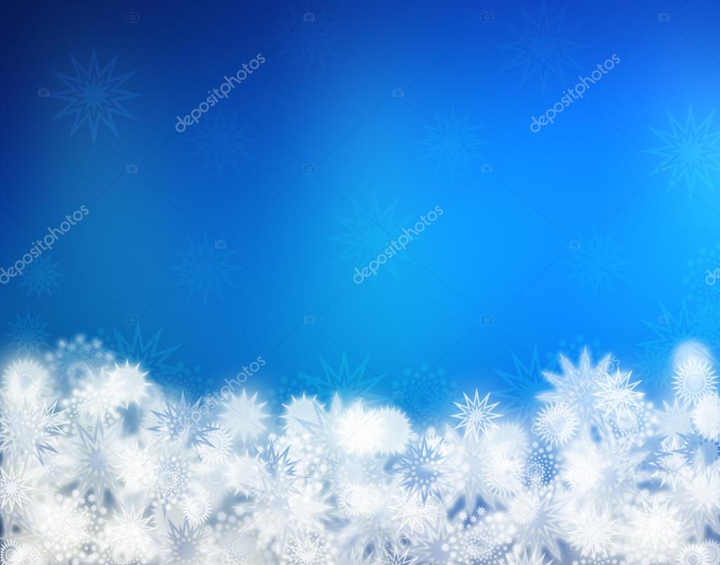 Christmas blue background