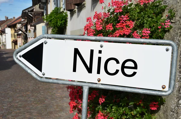 Nice road sign — Stock Photo, Image