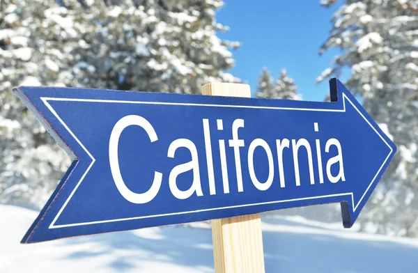 California arrow over mountain — Stock Photo, Image