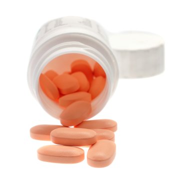 Pembe haplar. Beyaz arka plan, izole.