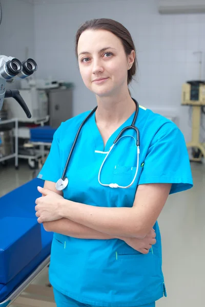 Jovem retrato médico feminino — Fotografia de Stock