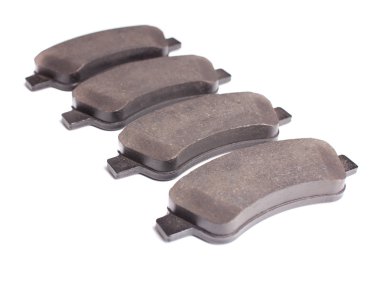 Fren Balatası ön. Beyaz arka plan, yalıtım.