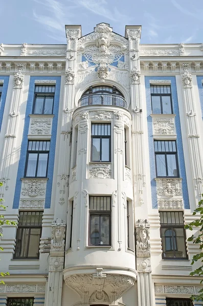 Schöne blaue Fassade — Stockfoto