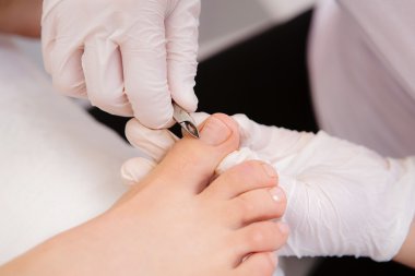 Pedikür süreci - podiatry salonu kapatın