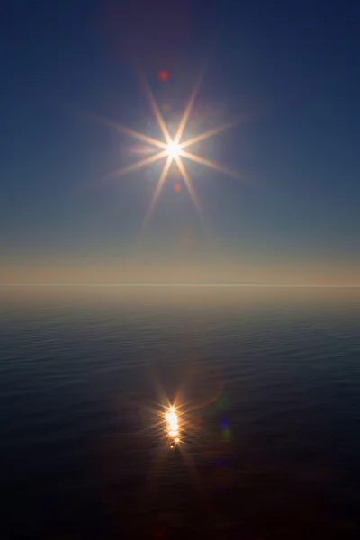 Schönes Sonnenuntergangslicht — Stockfoto