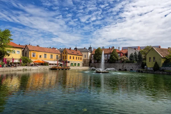 Small town Tapolca (Hungary) — Stock Photo, Image