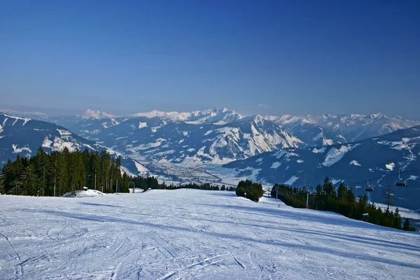 Paesaggio invernale dall'Austria — Foto Stock