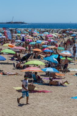 Kumsalda İspanya Costa Brava (Sant Antoni de Calonge)