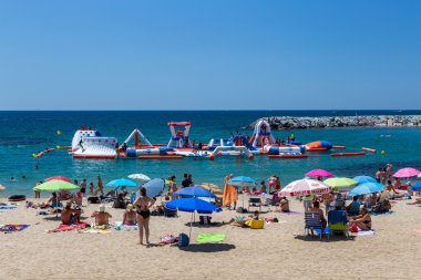 Kumsalda İspanya Costa Brava (Sant Antoni de Calonge)