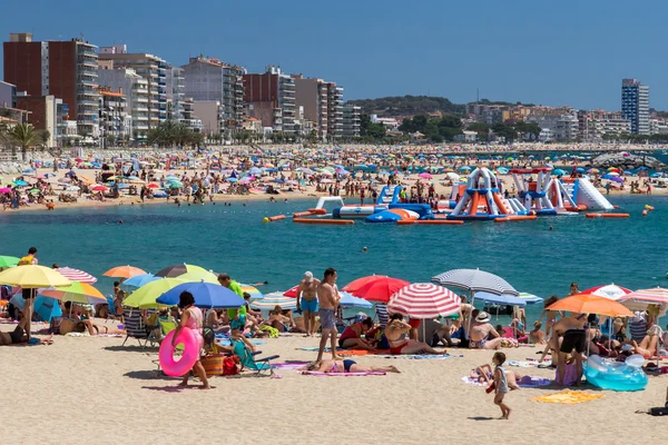 Pláž na Costa Brava (Sant Antoni de Calonge) Španělska — Stock fotografie